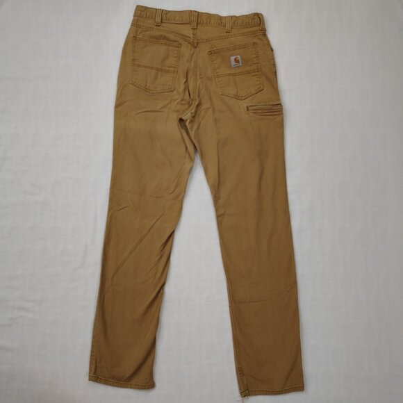 Carhartt Rugged Flex Rigby Pants Mens Size 34 x 36 Relaxed Fit Five Pocket Brown - Picture 3 of 16